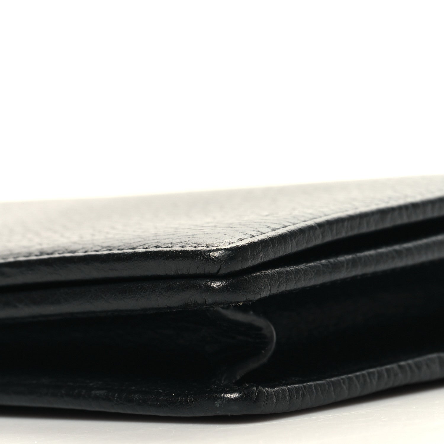 Gucci Calfskin Mini GG Marmont Chain Wallet Black 10 of 11