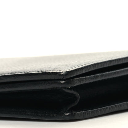 Gucci Calfskin Mini GG Marmont Chain Wallet Black 10 of 11