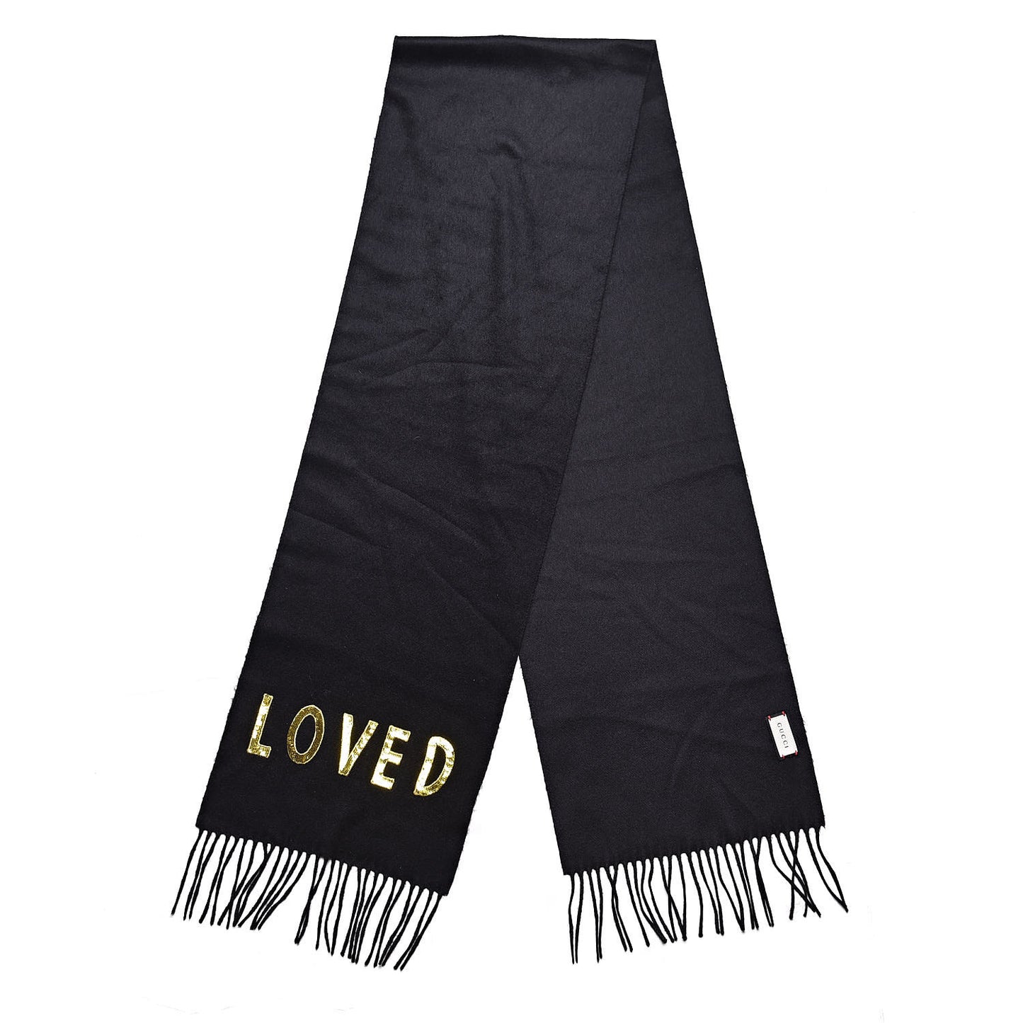 Silk Cashmere Sequins Lovesh Scarf Black