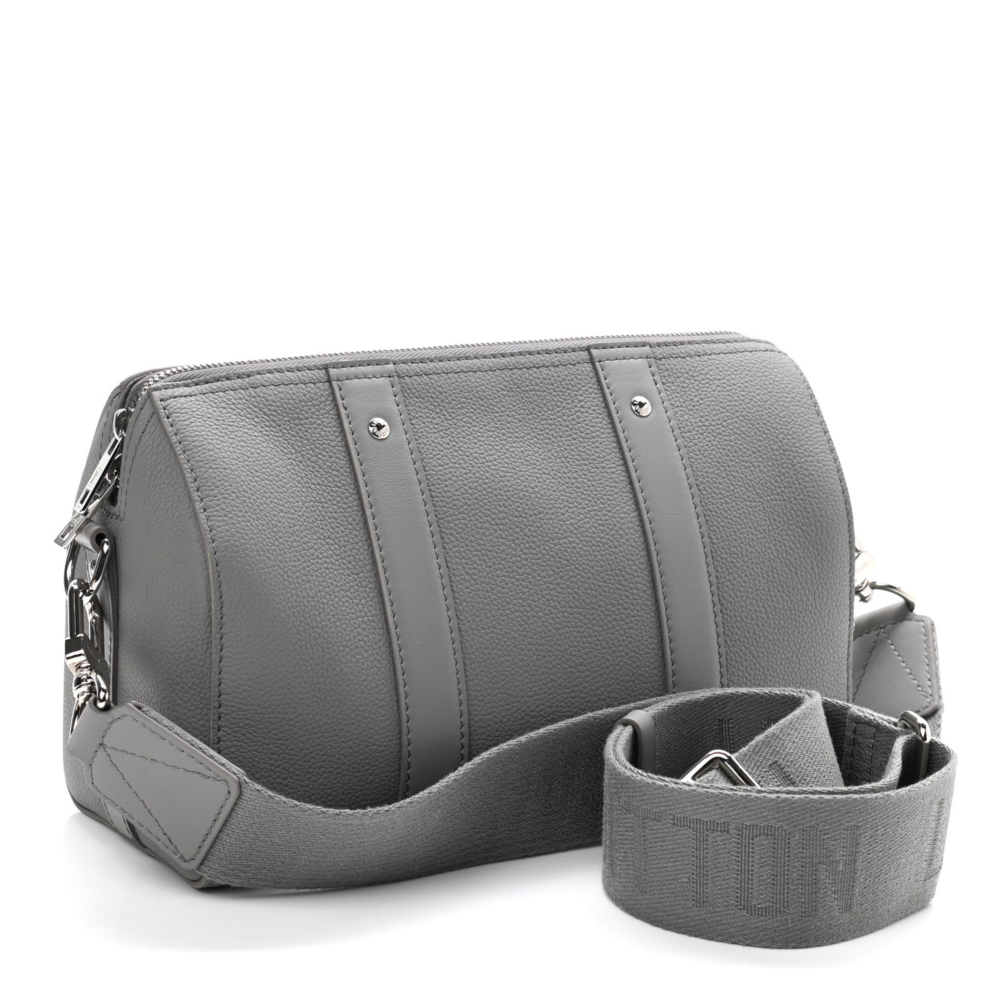 Grained Calfskin Aerogram City Keepall Gris