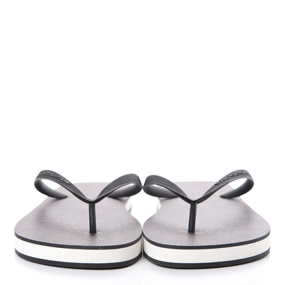 Louis Vuitton Rubber Monogram Mens Molitor Thong Sandals 8 Black 2 of 8