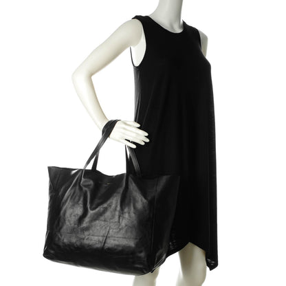 Celine Lambskin Horizontal Cabas Black 2 of 8