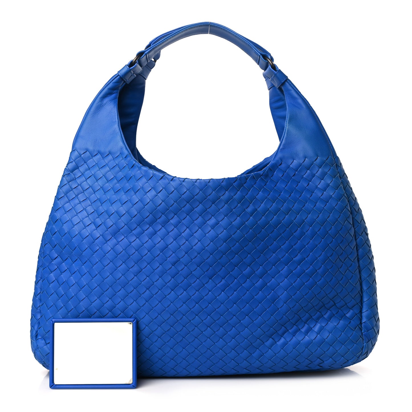 Nappa Intrecciato Large Campana Signal Blue