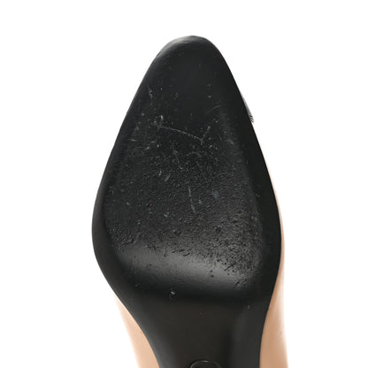 Chanel Lambskin Cap Toe Pearl Pumps 38.5 Beige Black 10 of 15