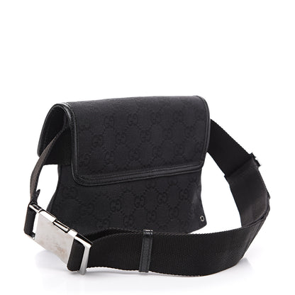 Gucci GG Monogram Web Flight Belt Bag Black 2 of 8