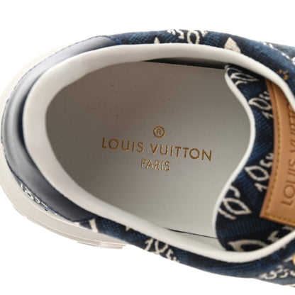 Louis Vuitton Jacquard Since 1854 Time Out Sneakers 37.5 Blue 8 of 9