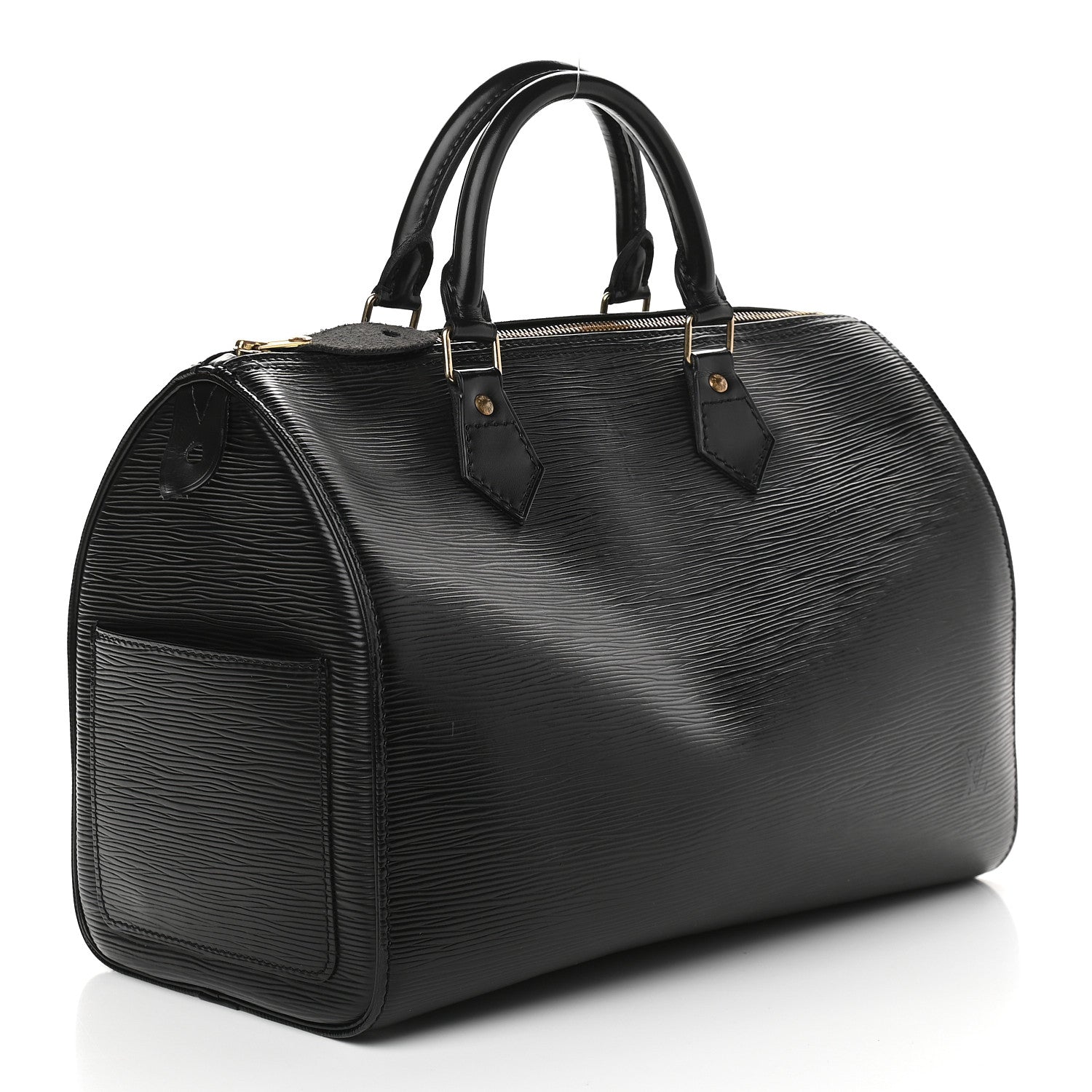 Louis Vuitton Epi Speedy 30 Black 3 of 9