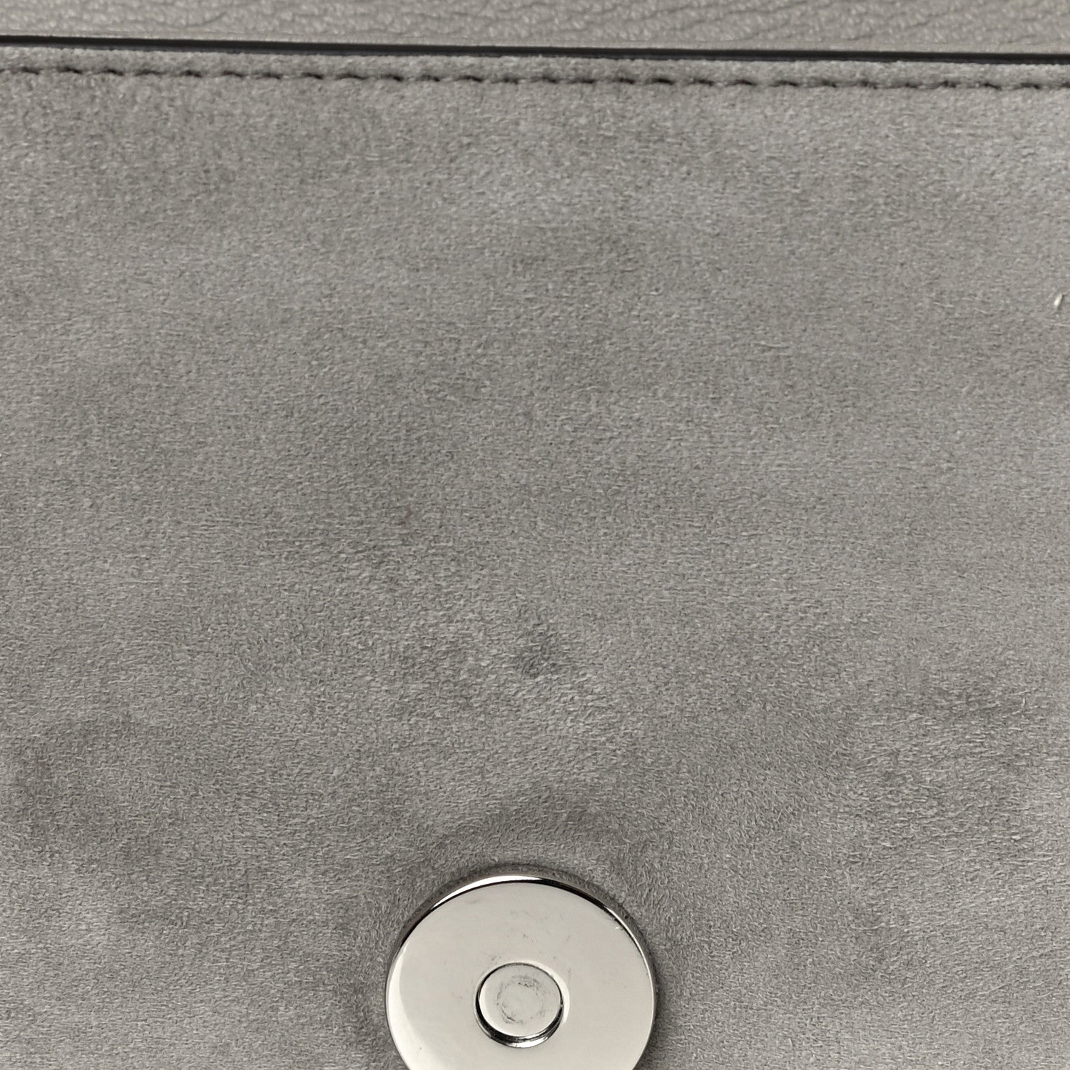 Gucci Suede Crystal Horsebit Clutch Grey 12 of 12