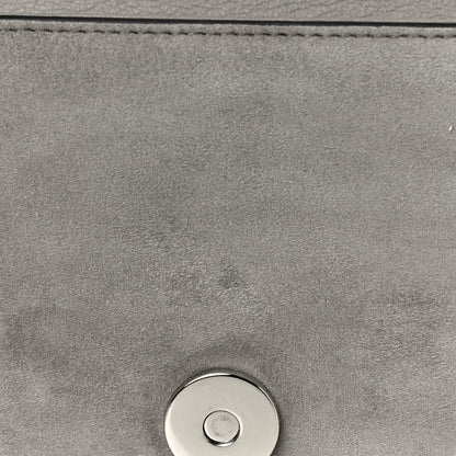 Gucci Suede Crystal Horsebit Clutch Grey 12 of 12