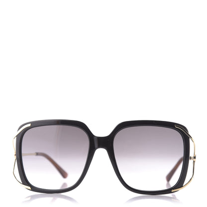 Gucci Acetate Butterfly Sunglasses GG0647S Black White 2 of 10