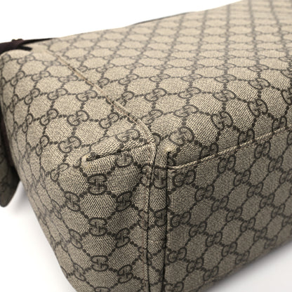 Gucci GG Plus Monogram Messenger Diaper Bag Dark Brown 12 of 13