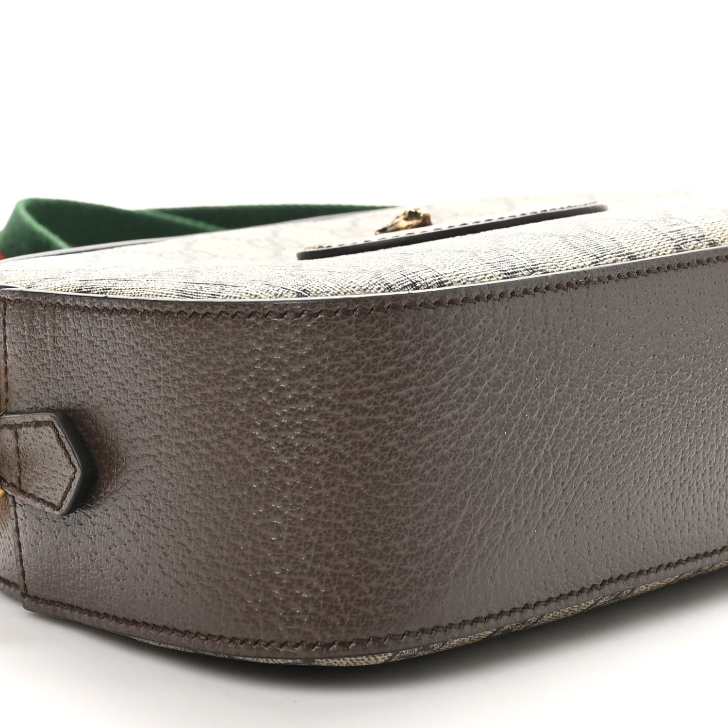 Gucci GG Supreme Monogram Web Neo Vintage Shoulder Bag Beige New Acero Crop 8 of 9