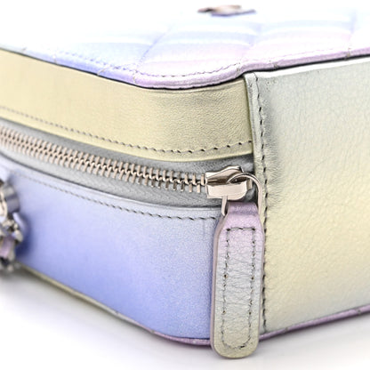 Chanel Metallic Gradient Calfskin Quilted Camera Case Blue Yellow Purple 9 of 11