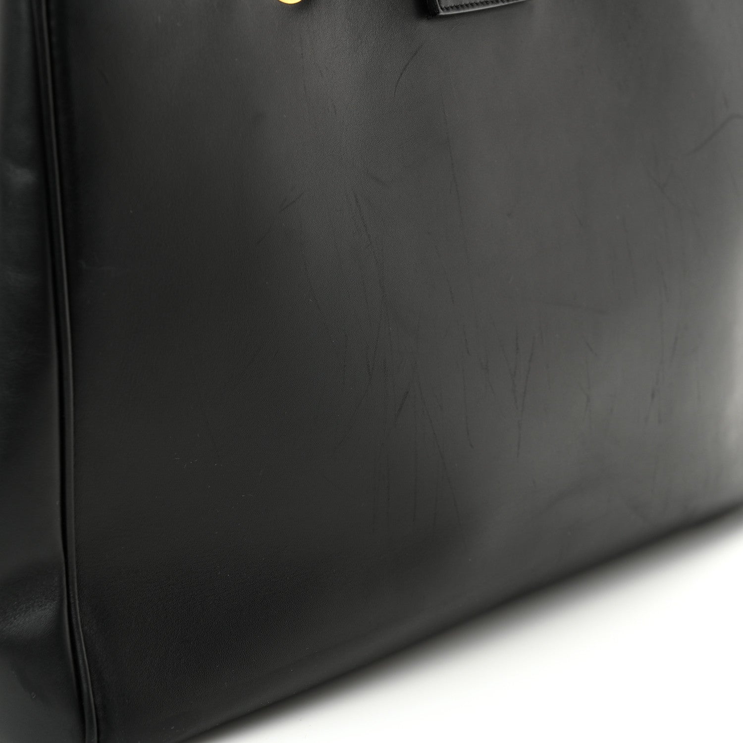 Saint Laurent Soft Calfskin Monogram Cassandre Shopper Black 21 of 23