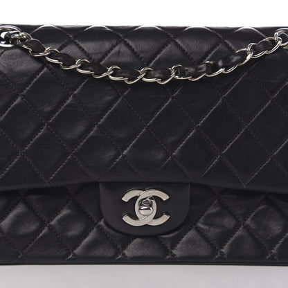 Chanel Lambskin Quilted Medium Double Flap Black 10 of 10
