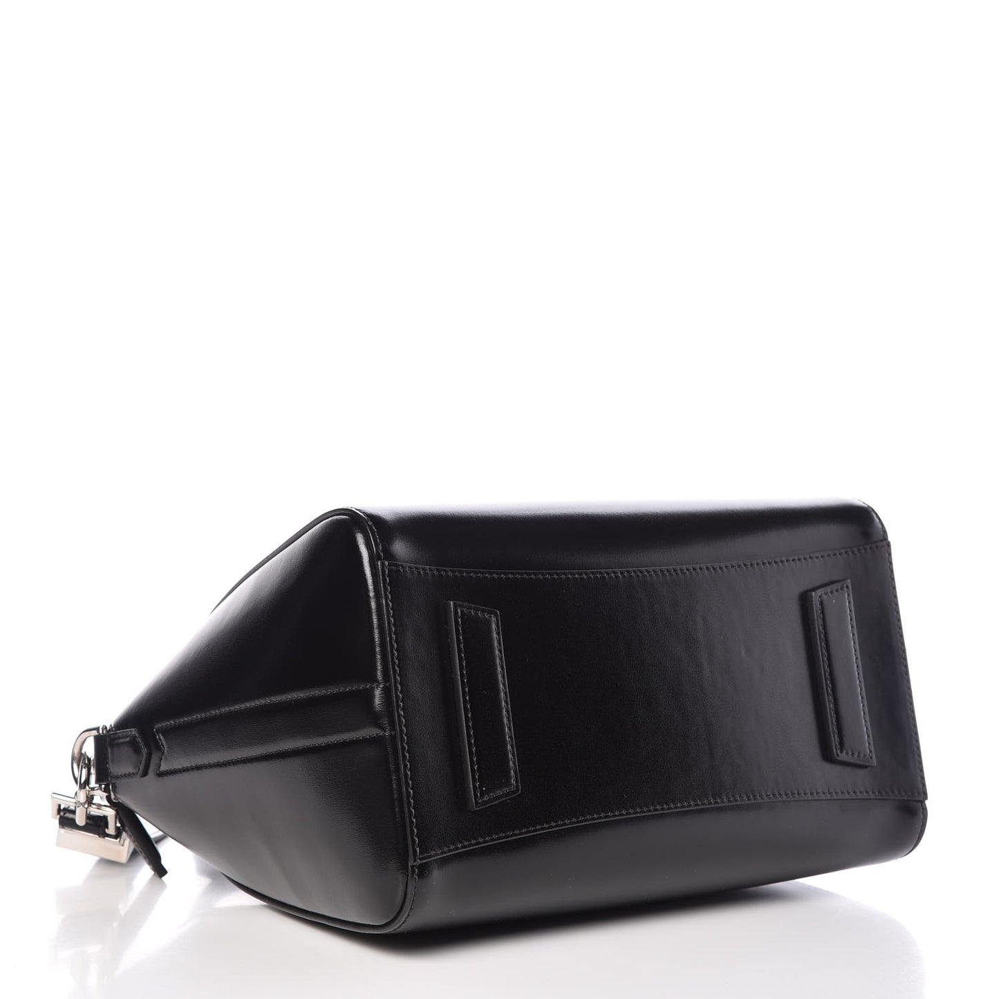 Shiny Lord Calfskin Small Antigona Black
