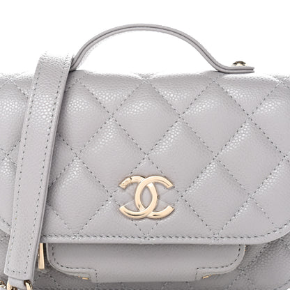 Chanel Caviar Quilted Mini Business Affinity Flap Grey 9 of 12