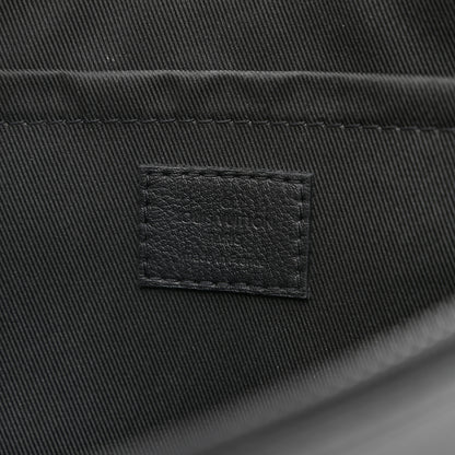 Louis Vuitton Shadow Calfskin Monogram Pochette Voyage Souple Black 6 of 9