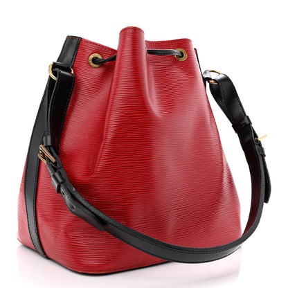 Louis Vuitton Epi Petit Noe Red Black 3 of 13
