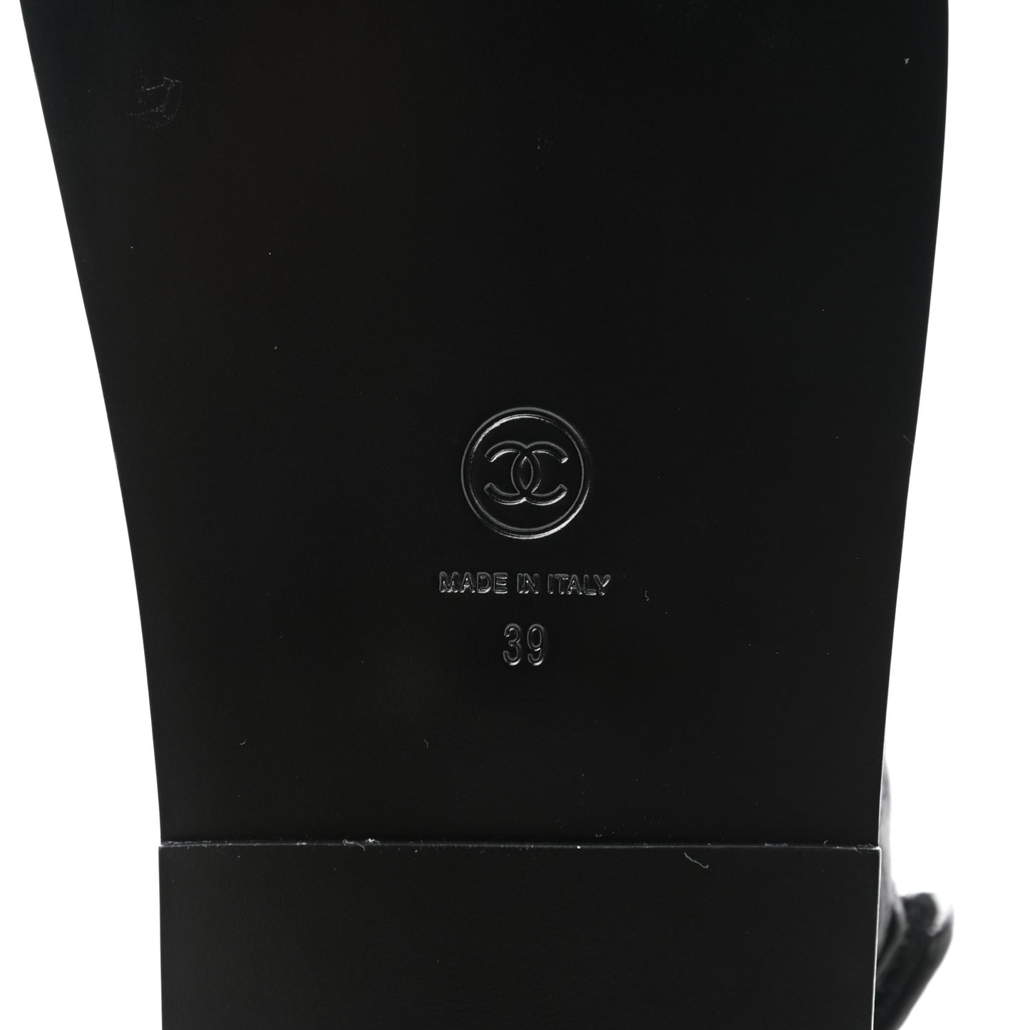 Grained Calfskin Velcro Dad Sandals 39 Black