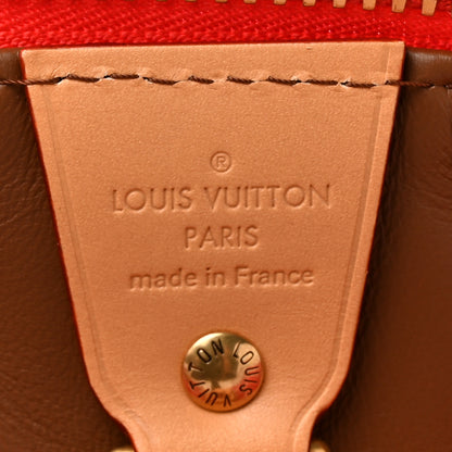 Louis Vuitton LOUIS VUITTON Calfskin Monogram Speedy P9 Bandouliere 40 Red 10 of 14