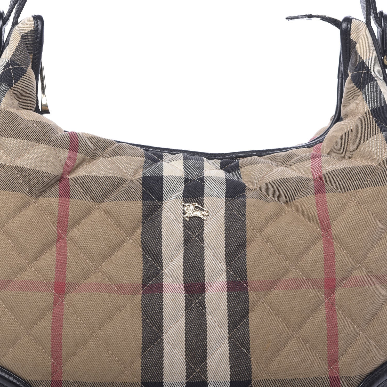 Burberry House Check Quilted Hoxton Hobo Black 11 of 13