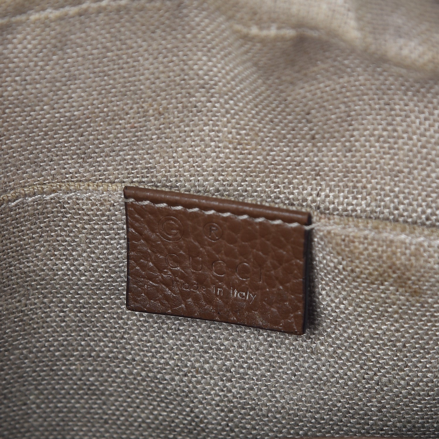 Gucci Monogram Mini Bree Messenger Bag Beige Tabacco 6 of 22