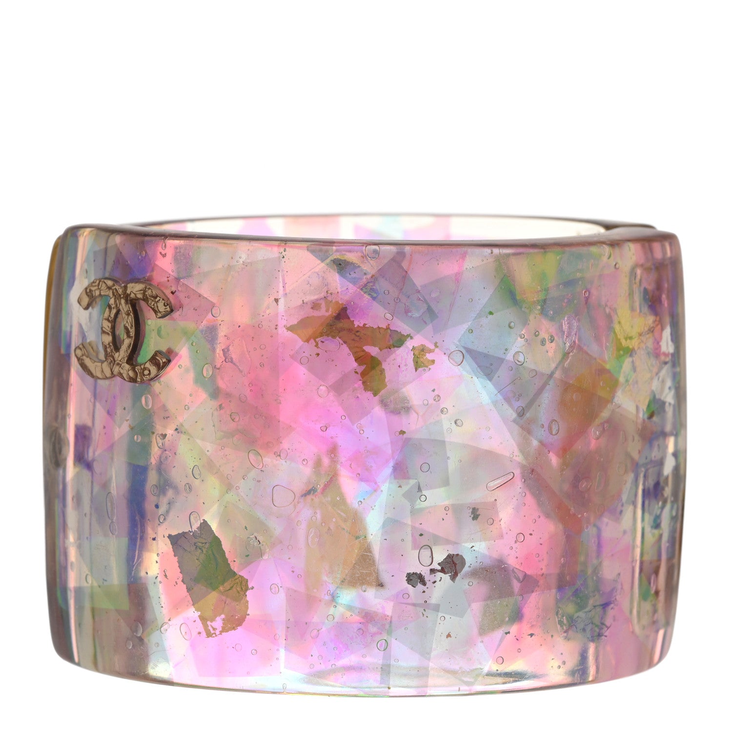 Chanel Lucite Gripoix CC Cuff Multicolor 1 of 5