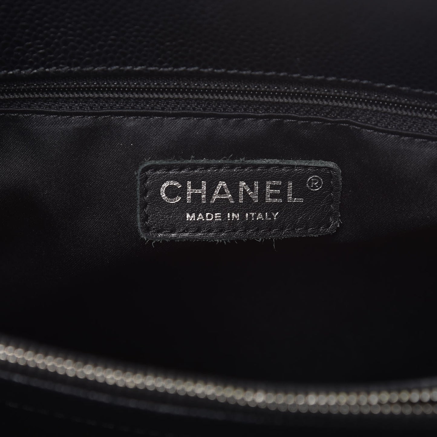 Caviar Quilted Grand Shopping Tote GST Black