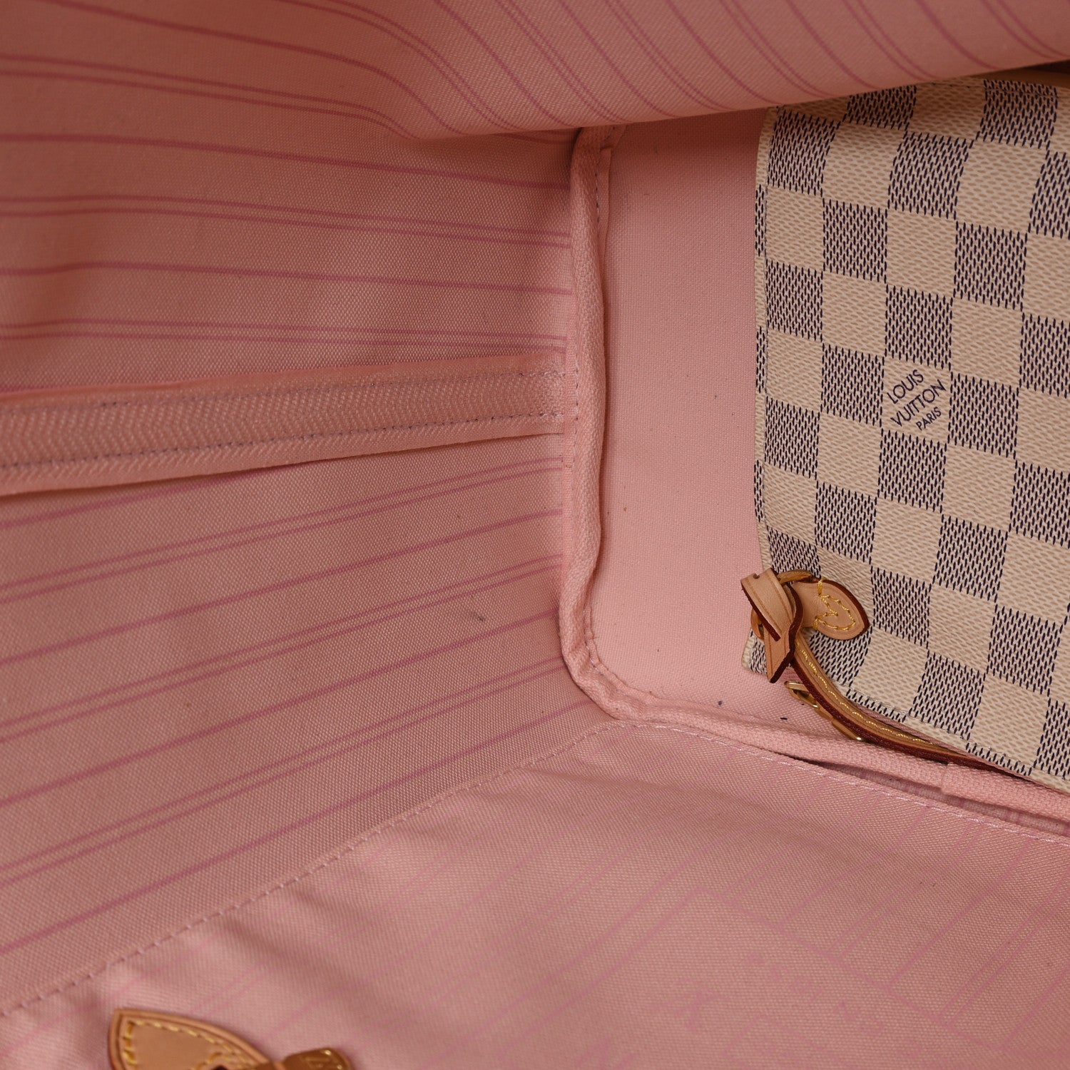 Louis Vuitton Damier Azur Neo Neverfull MM Rose Ballerine 11 of 11