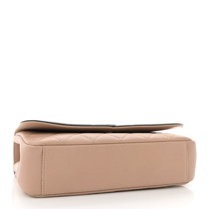 Chanel Caviar Quilted Small CC Filigree Flap Beige Black 4 of 11