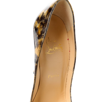 Christian Louboutin Patent Vernis Mouchete So Kate 120 Pumps 38 Black 8 of 9