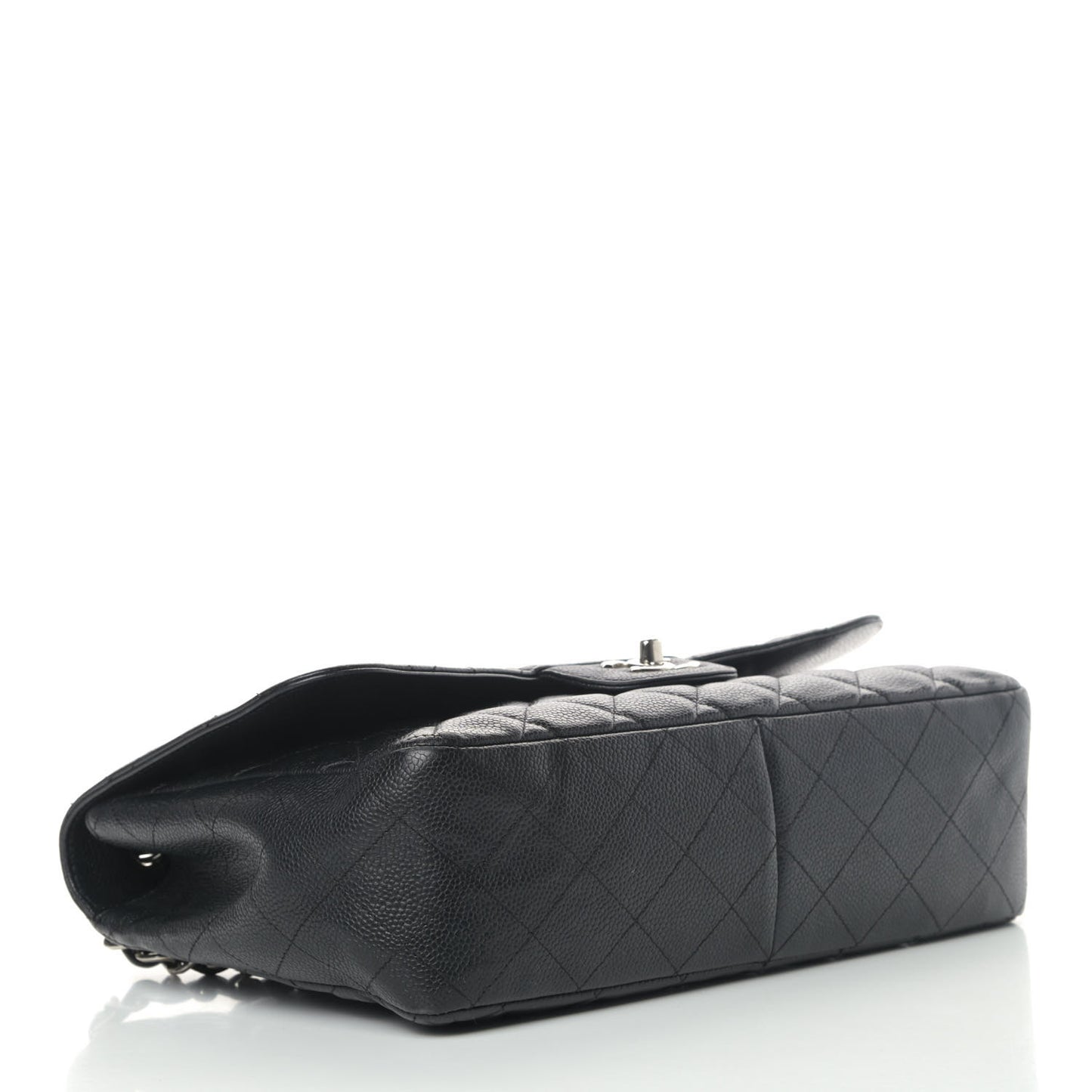 Caviar Quilted Jumbo Single Flap Black