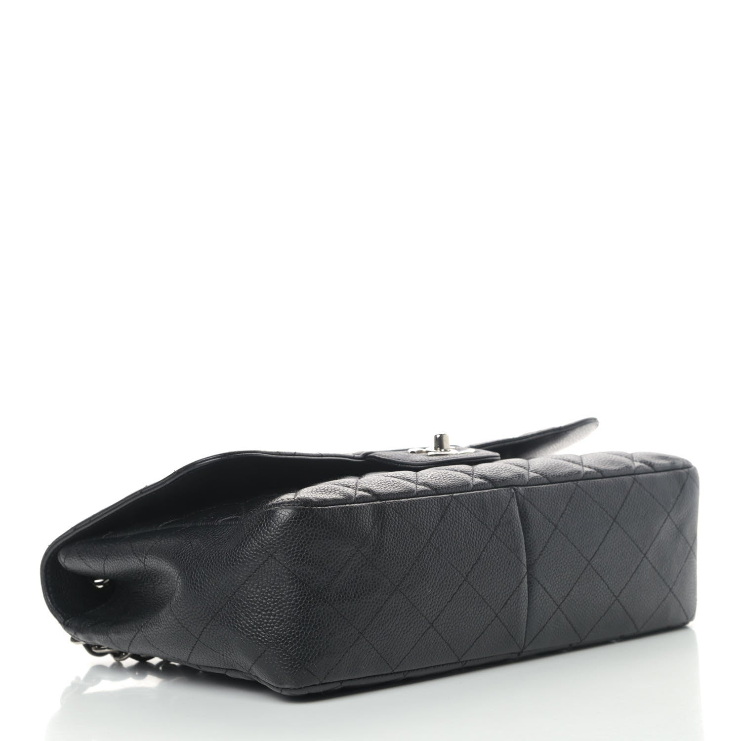 Chanel Caviar Quilted Jumbo Single Flap Black 3 of 6