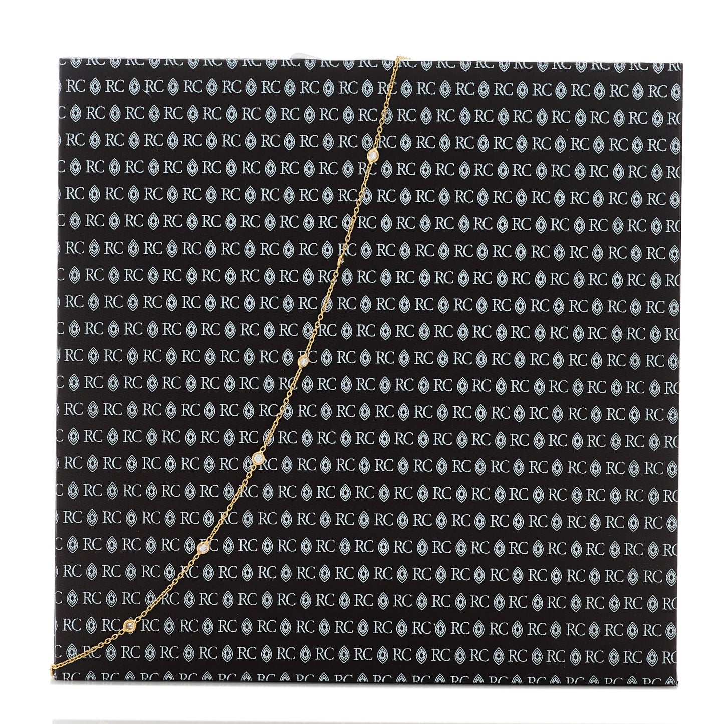 18K Yellow Gold Diamond .75ct Diamonds By The Inch Ten Station Necklace