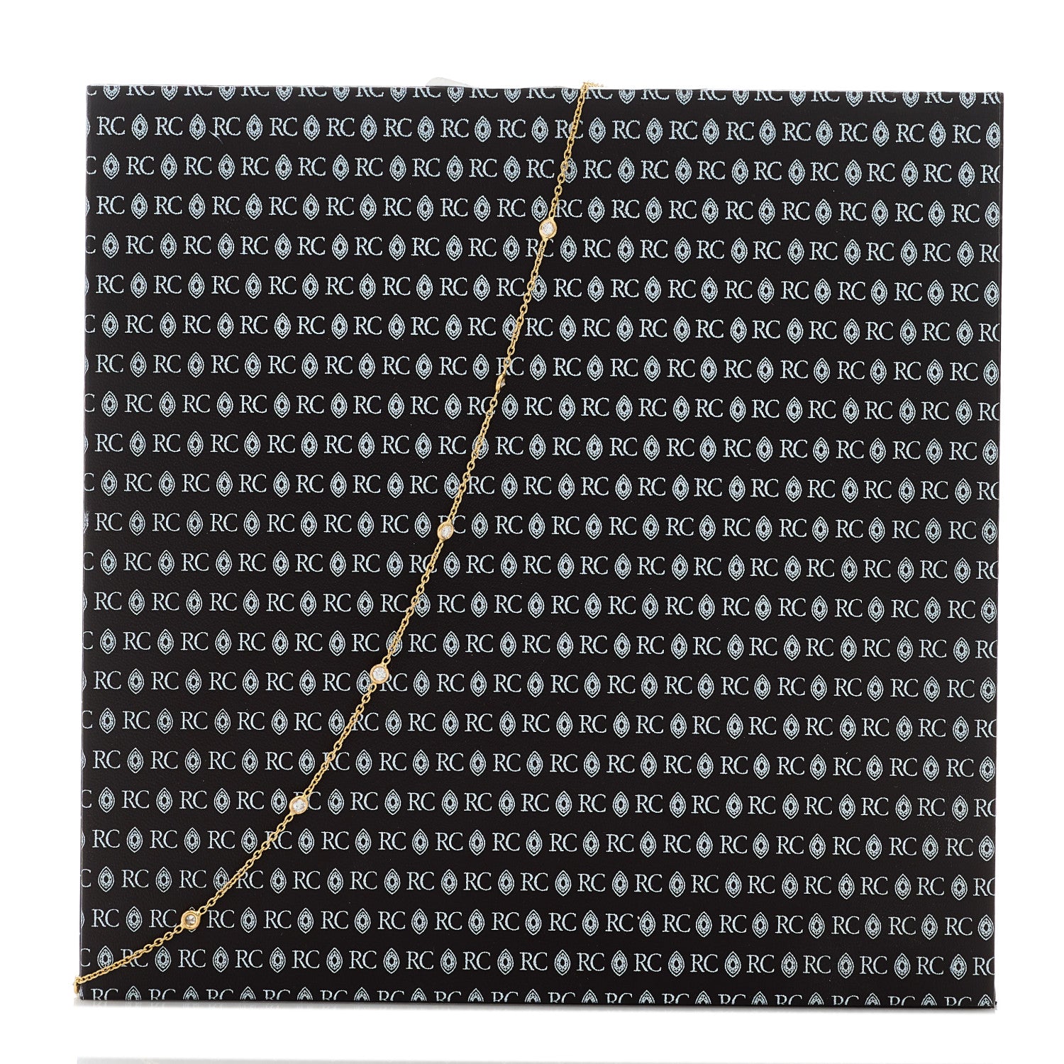 Roberto Coin 18K Yellow Gold Diamond .75ct Diamonds By The Inch Ten Station Necklace 6 of 6