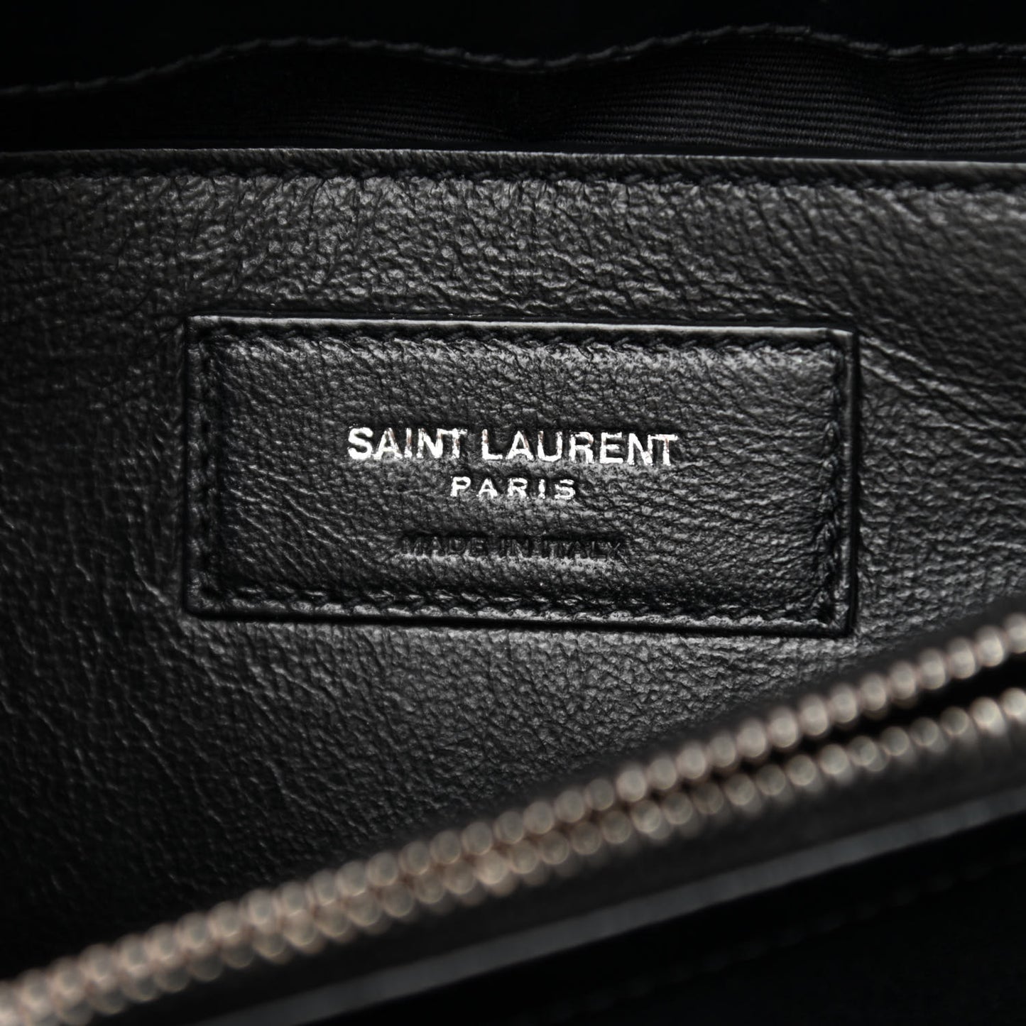 Calfskin Y Quilted Monogram Small Loulou Chain Satchel Black