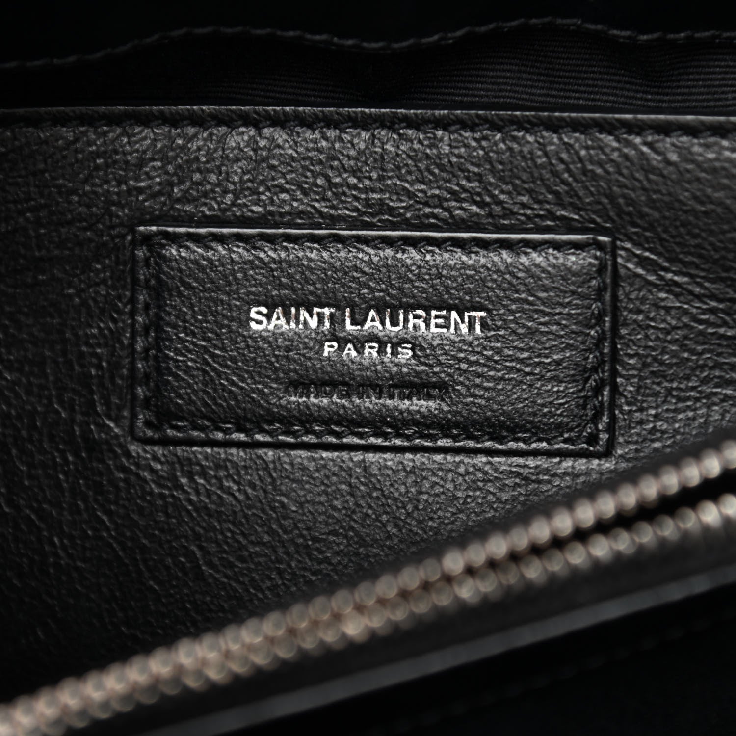 Saint Laurent Calfskin Y Quilted Monogram Small Loulou Chain Satchel Black 6 of 10