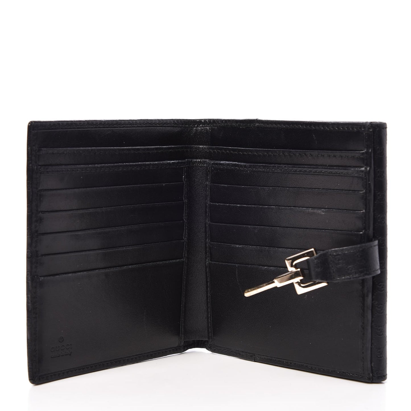 Microguccissima Compact Wallet Black