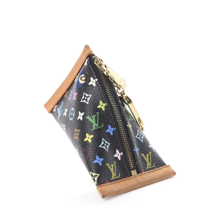 Louis Vuitton Monogram Multicolor Berlingot Coin Purse Black 3 of 5