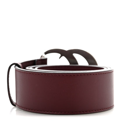 Gucci Moon Calfskin Nickel Double G 40mm Belt 75 30 Strong Red 2 of 7