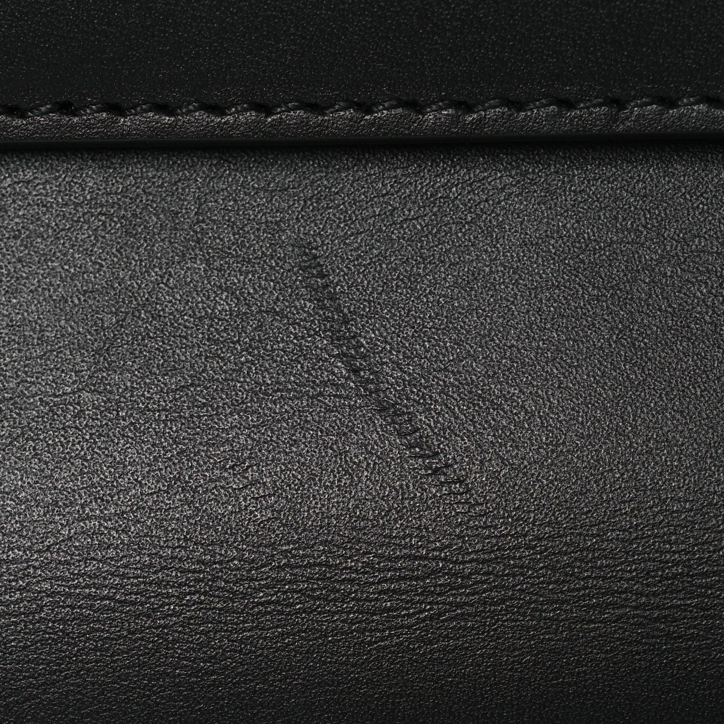 Smooth Calfskin Money Elongate Clutch Black