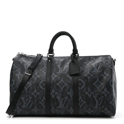 Louis Vuitton Monogram Pastel Keepall Bandouliere 50 Black 1 of 11