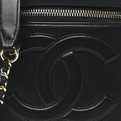 Chanel Lambskin Timeless Vanity Cosmetic Case Black 8 of 10
