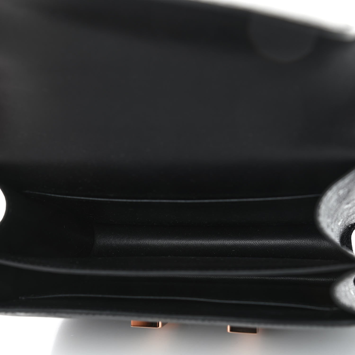 Hermes Ostrich Constance 18 Black 4 of 4