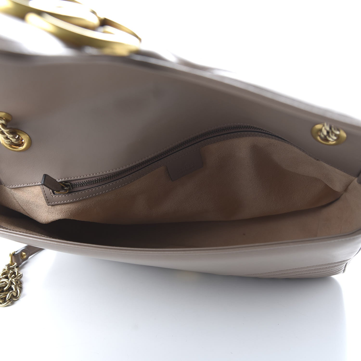 Gucci Calfskin Matelasse Heart Large GG Marmont Shoulder Bag Porcelain Rose 5 of 10