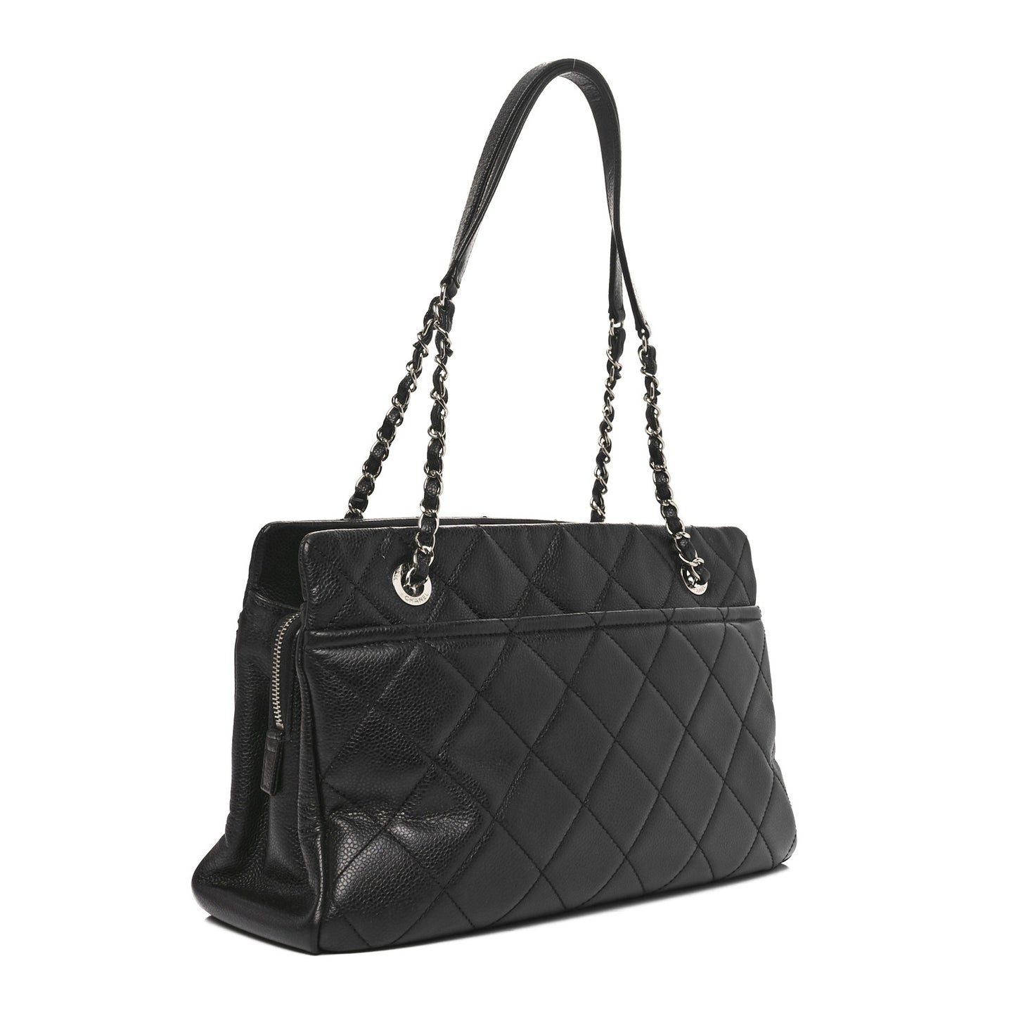 Caviar Quilted CC Timeless Soft Tote Black