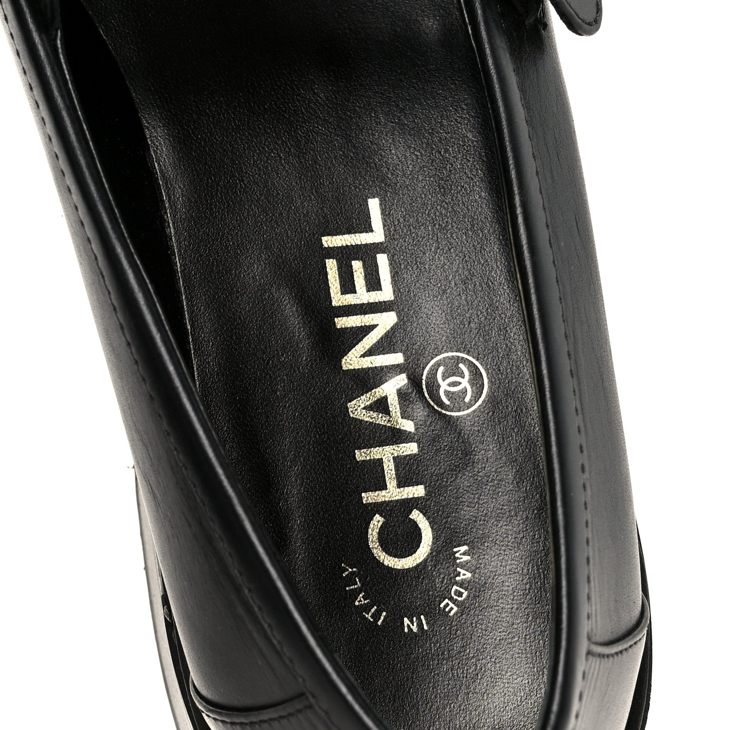 Chanel Calfskin CC Turnlock Moccasins 40 Black 7 of 11