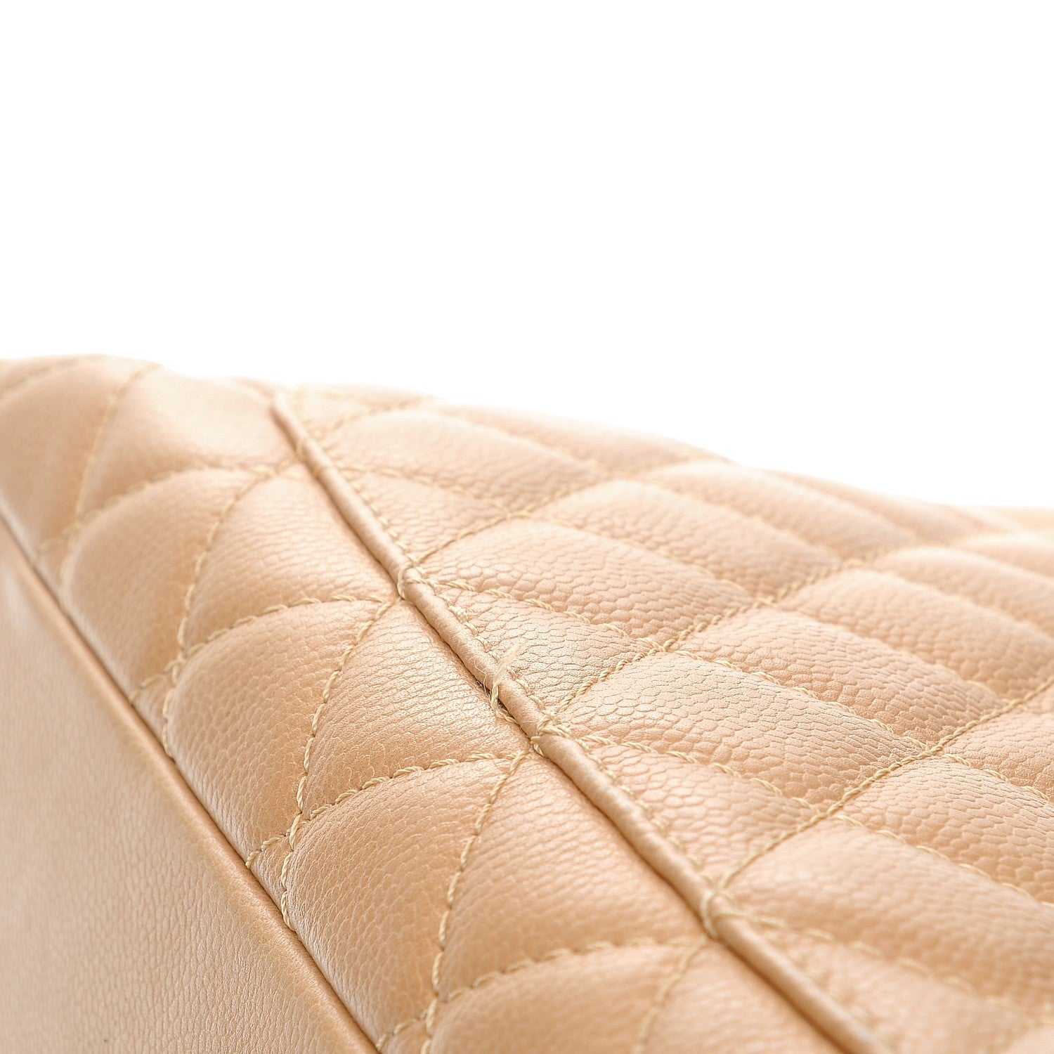 Chanel Caviar Quilted Grand Shopping Tote GST Beige 10 of 13