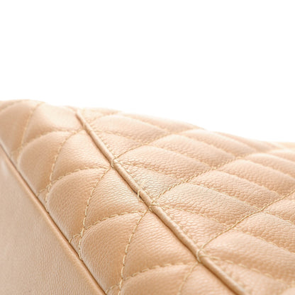 Chanel Caviar Quilted Grand Shopping Tote GST Beige 10 of 13
